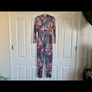 Sexy Camouflage Forest Leaves Jumpsuit Sz L